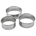 thumbnail image 6 of Stainless Steel Round Cookie Cutters - 3 Sizes - for Baking Cakes & Donuts - Durable Pastry Tool, 6 of 6