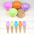 thumbnail image 6 of CHENjy Ice Cream Cups with Spoons, Plastic Ice Cream Bowls, Sundae Cups, Cute Cone Design Dessert Set for Party Daily Use and Gifts, Pink, 6 of 7