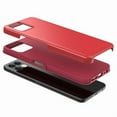 thumbnail image 6 of Heavy Duty Armor Rubber Dual Layer Hybrid Slim Fit Shockproof Cover TPU Silicone + Hard PC Case for Boost Celero 5G Plus , Red, 6 of 7