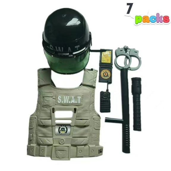 Toddler Dress-Up Set Pretend Role Play Kit Preshool Toy for Boys 3-6 Years Kids Birthday Christmas Present, 7Pcs