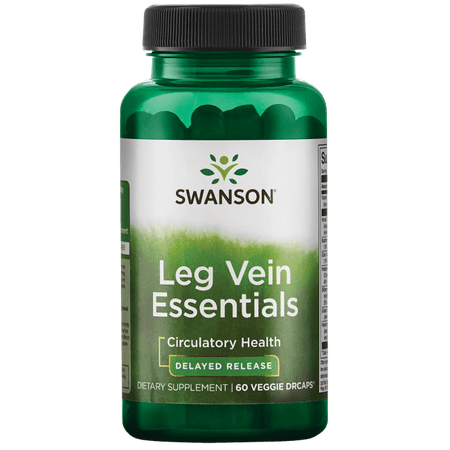 Swanson Leg Vein Essentials - Delayed Release 60 Veg (Best Foods For Vein Health)