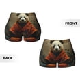 thumbnail image 3 of Sikiie Jungle Meditating Panda Print Workout Shorts Women Scrunch Butt Gym Shorts Seamless High Waist Tummy Control Yoga Biker Athletic Shorts, 3 of 5