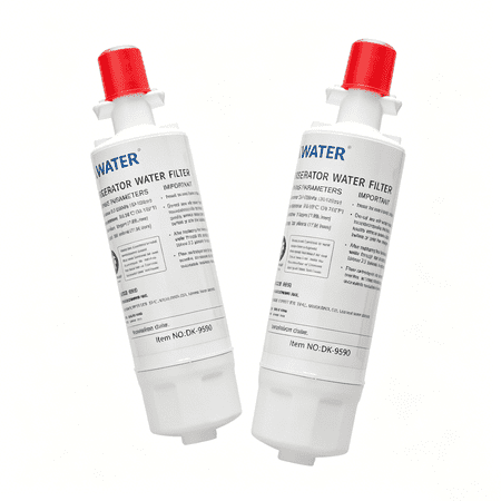 DKWATER 9690 Water Filter Compatible with LG LT700P, ADQ36006102, 46-9690 & RFC1200A | Refrigerator Water Filter Replacement | 2 Pack