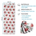 thumbnail image 2 of Strawberry Plants Fruit Watercolor Hot Yoga Mat Towel Non Slip for Hot Yoga - Quick-Drying Yoga Mat Cover with 4 Corner Pockets with Travel Bag - Hot Yoga Towel Non Slip 70"x26", 2 of 6