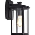 thumbnail image 1 of CHLOE Quill Transitional 1 Light Textured Black Outdoor Wall Sconce 14" Height, 1 of 1