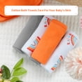 thumbnail image 6 of GYRATEDREAM Baby Bath Towels Hooded Baby Bath Towel Set Baby 1Pcs Hooded Towel +5PCS Washcloths,6pcs Bath Towel Set for Boys Girls, 6 of 8