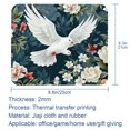 thumbnail image 5 of Peace Dove Printed Square Desk Pad, 8.3x9.8 Inch Non-Slip Rubber Bottom Gaming Mousepad, Desk Mat for Office and Gaming, 5 of 6