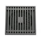 thumbnail image 2 of Desagüe de suelo cuadrado de acero inoxidable, antiolor, gran desplazamiento, rejilla de baño para casa, balcón, color gris, 2 of 14