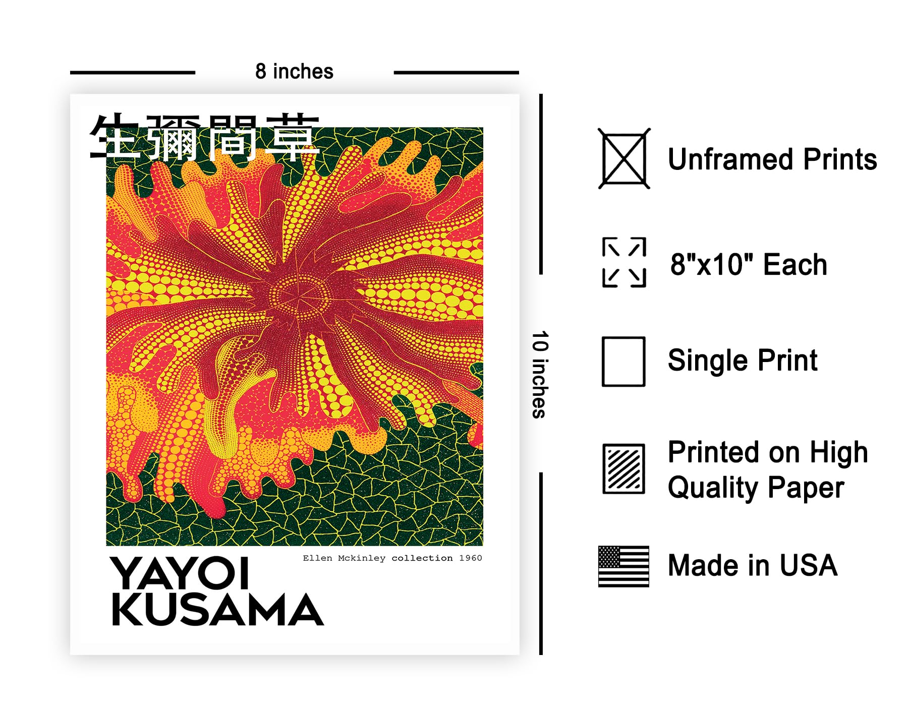 Poster Master Vintage Kusama Poster - Retro Pop Art Print