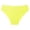 Yellow, variant on Womens Scalloped Edge Seamless Underwear No Show Invisible Low Rise Bikini Breathable Soft Nylon Spandex Panties Light Blue,Size L