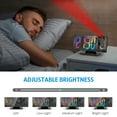 thumbnail image 5 of Digital Clock, AMIR 180° Projection Alarm Clock 7.8'' LED Mirror Display Snooze Function Digital Alarm Clock for Bedroom Kids Elderly Home Office, 5 of 10