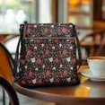 thumbnail image 3 of ZUXONGSY Rose Print Shoulder Handbag for Women Waterproof Crossbody Purse Small Satchel with Adjustable Wide Strap for Daily Use Shopping, 3 of 7