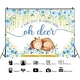 thumbnail image 6 of Oh Deer Baby Shower Backdrop A Baby Girl is Almost Here Baby Shower Backdrop Floral Golden Dots Girls Woodland Baby Shower Decorations Oh Deer Baby Shower Decorations for Girl, 6 of 6