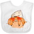 thumbnail image 3 of Inktastic Cute Hermit Crab on Beach Boys or Girls Baby Bib, 3 of 4