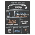 thumbnail image 2 of Cohas Bowl Theme Pet Milestone Chalkboard, 12 by 16 inches, 3 Pastel Markers, 2 of 6