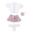 thumbnail image 2 of Accesorios para traje de muñeca para niña, suéter de muñeca de decoración, Falda plisada, pajarita para figuras de acción de 12 pulgadas, disfraz de, 2 of 6