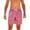 Pink, variant on Hiijoy Big Boys Hawaii Beach Shorts Pineapple Print Drawstring Active Shorts, Sizes 10-11Y