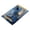 Blue Gold Liquid, variant on Iauyy Modern Square Bathroom Tray with Handles - Acrylic & Aluminum Alloy Vanity Countertop Organizer ,Flash Overlay Layer