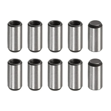 

M6 Internal Thread Dowel Pin 10 Pack 10x20mm Chamfering Flat Carbon Steel Cylindrical Pin