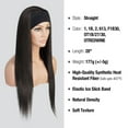 thumbnail image 2 of STUDIOCUT BY PROS Headband Wig 28 Inch Straight Quick Wrap Headband Wig Long Straight Wigs for Black Women High Heat Resistant Synthetic Wigs HBW003 (2-DARKBROWN), 2 of 7