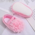 thumbnail image 6 of Spring Autumn Baby Girl Shallow Princess Shoes Newborn Flower Satin Shoes Soft Sole Toddler Infant Shoes 0-18M, 6 of 6
