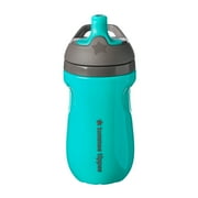 Tommee Tippee Insulated Sporty Bottle, 12 Months+, 9oz, No Spill Toddler Water Bottle, Two-Piece Valve Helps Stop Spills, Blue, 1 count