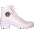 thumbnail image 4 of Womens DKNY Pandie Lug Lace Up Boots, White, 7 US, 4 of 6