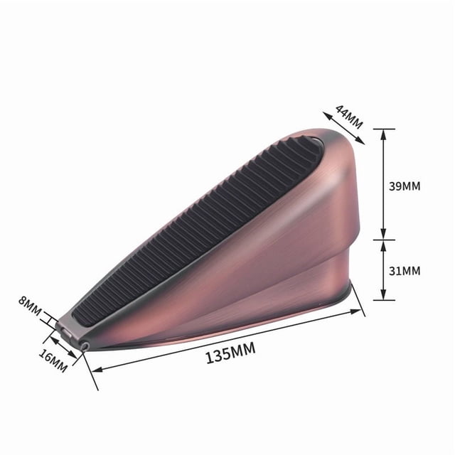 Tapón de puerta con resorte de aleación de zinc: dispositivo de tope de puerta anticolisión for uso doméstico y de oficina