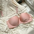 thumbnail image 5 of PMVFHDE Womens Bras Strapless Push Up Bandeau Top Non Bra Wedding Party Dress Underwear Pink, 5 of 7