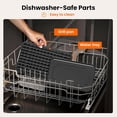 thumbnail image 4 of Smokeless Indoor Grill,1500W Electric BBQ Grill with Smoke Extractor and Tempered Glass Lid,Removable Grill and Nonstick Grill Plates with Drip Tray,Temperature Control,Dishwasher Safe - Black, 4 of 8
