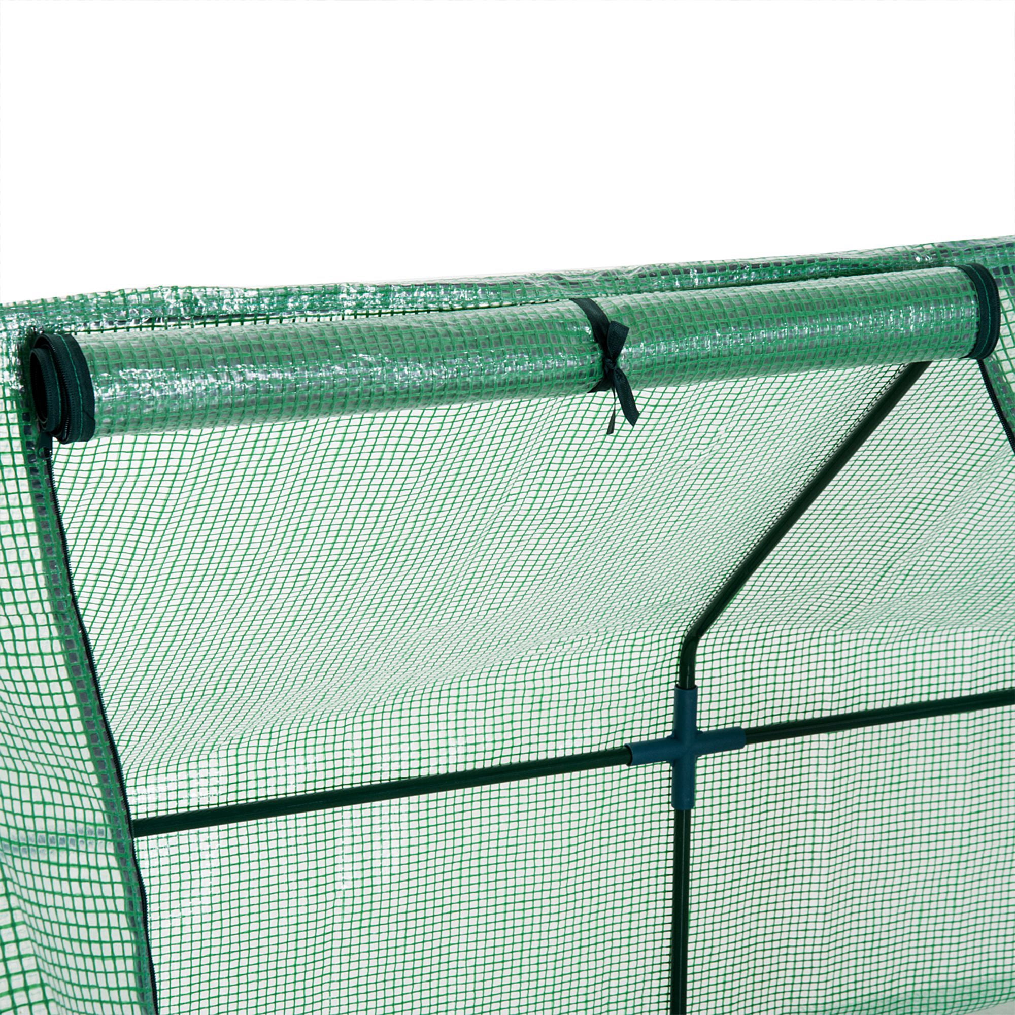 Outsunny Mini 9' x 3' x 3' Greenhouse, UV Protected Waterproof Cover, Green