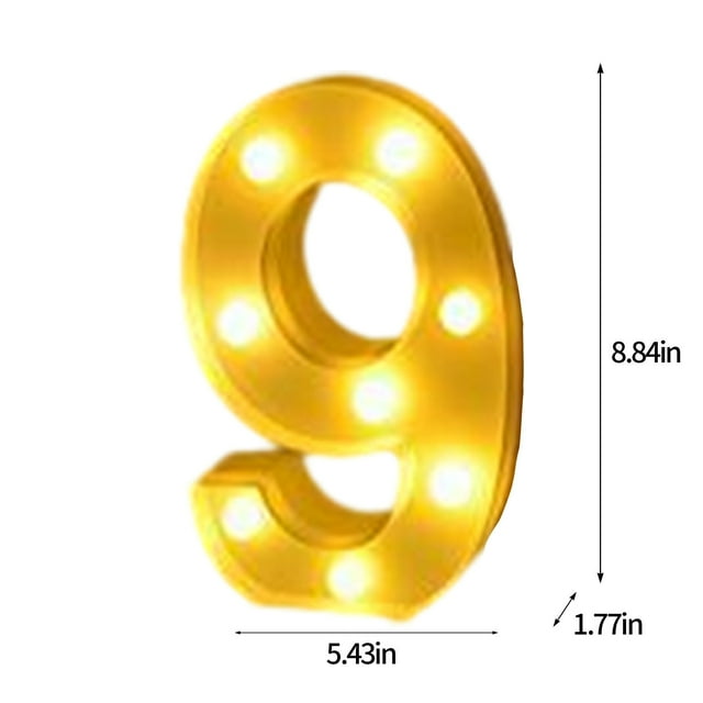 EGNMCR Decorative Lights Light Up Letters , LED Letters Lights Sign Alphabet And Number Big Lights Letter For Party Birthday Bar Battery Powered Christmas Decor Letter Lights letter light