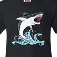 thumbnail image 4 of Inktastic Great White Shark Jumping Youth T-Shirt, 4 of 5