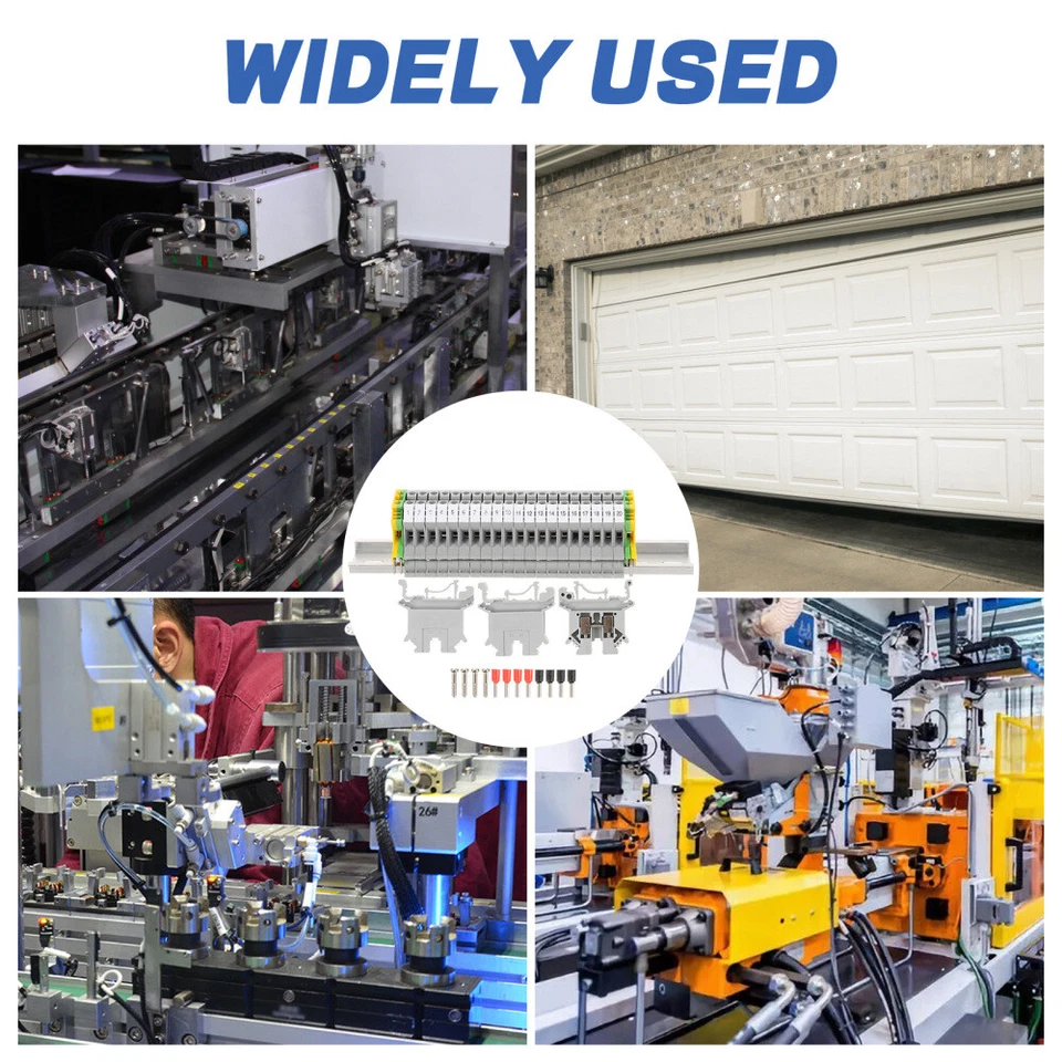 CIRCLE- Terminal Block Jumper Wire Rail Connector Rail-Mounted Blocks Grounding Circuit