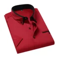 thumbnail image 1 of TFETTER, camisa de negocios de verano para hombre, camisa de manga corta con botones, camisas informales con cuello vuelto, ropa para hombre de talla grande 5XL, 1 of 5