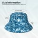 thumbnail image 3 of Balery Blue Tie Dye Sombreros para el sol para hombre y mujer, sombrero de pescador con UPF 50+, 3 of 6