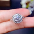 thumbnail image 3 of K-KED Elegant 925 Silver Filled Cubic Zircon Ring Women Delicate Jewelry Wedding Gift Sz 6-10-10, 3 of 6