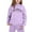 Purple, variant on Little Girls Outfits Sets Casual Winter Wear Trendy Printed Hooded Sweatshirt Fall Girls Clothes Coffee Size 6-7T