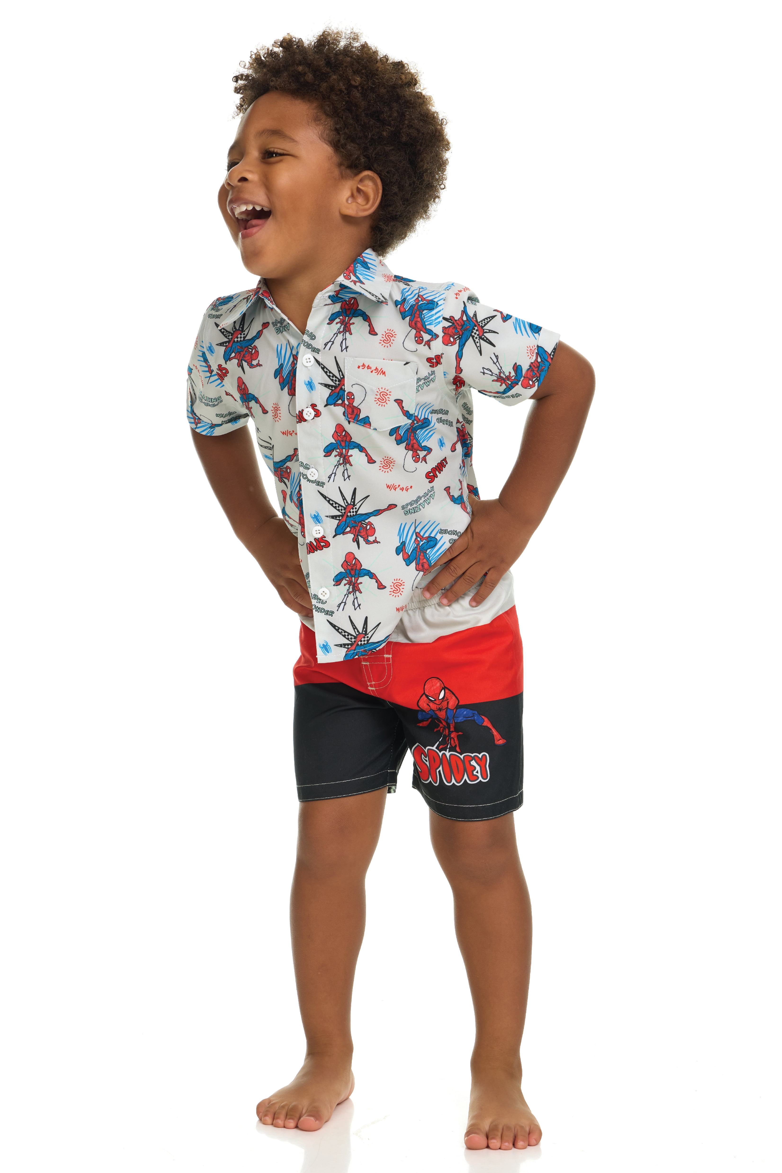 Character Toddler Boy Resort Shirt and Swim Trunk Set, 2-Piece, Sizes 12M - 5T