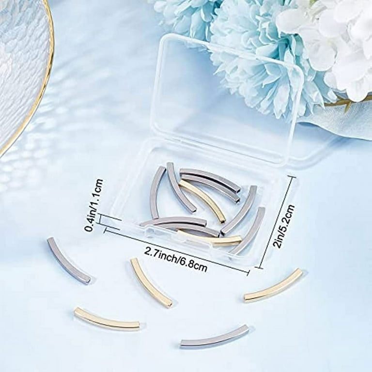 Metal tube beads 2024 for jewelry making