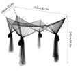 thumbnail image 4 of Herwey 4 Corner Post Bed Canopy Mosquito Net for Full to King Size Bedding, 4 of 8