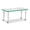 Freckled Gray/Green/Gray, variant on Rectangle Activity Table - 30" X 48", Mobile - Freckled Gray/Blue/Gray