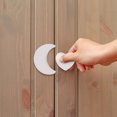 thumbnail image 1 of KONTONTY 4 Pcs Children Wardrobe Handles Rubber White Heart Cloud Moon Star for Furniture, 1 of 8