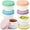 Vintage Colors, variant on BZUEPRS 6 Pack Salad Dressing Container to Go - 2.7oz Leak-Proof Small Food Storage Containers with Lids, Reusable Condiment Sauce Cups for Lunch Box, BPA-Free (Multicolor)