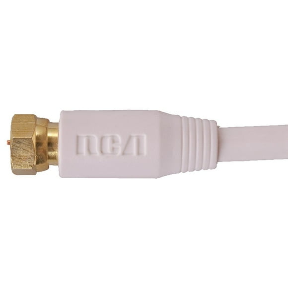 1.8 m / 6' RG6 Indoor and Outdoor Coaxial Cable - with Connector, White