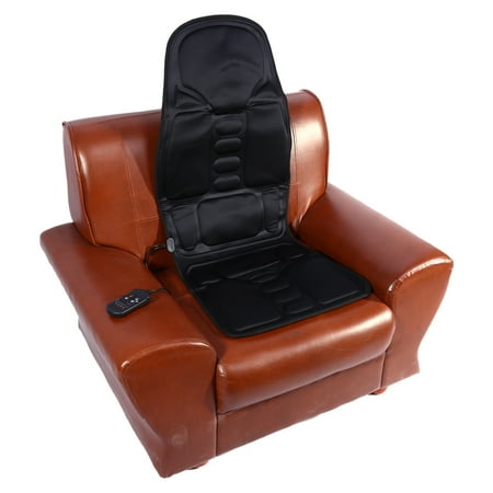 Motor Heated Massage Mat - EECOO Comfortable Car Seat Back Neck Lumbar Massage Cushion Heated Mat Pad Massager,Black