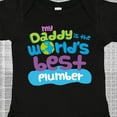 thumbnail image 4 of Inktastic Daddy Worlds Best Plumber Boys or Girls Baby Bodysuit, 4 of 5