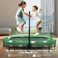 thumbnail image 4 of Kids Indoor Trampoline, ANCHEER 56" Foldable Mini Trampoline with 5 Level Adjustable Handle Bar, DoubleTrampoline for Kid and Adults with Reinforced Stitchin 220lbs Max Load, 4 of 4