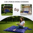 thumbnail image 7 of Outdoor Bench Cushion Matalde Swing Chair Cushion Waterproof Sun-Resistant with 8 Nonslip Ties, Navy Blue 120cm*100cm, 7 of 7