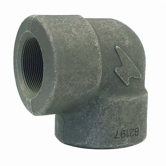 90 Degree Elbow 90 Degree Elbow, 1/2" Pipe, FNPT, Forged Steel, Class 6000